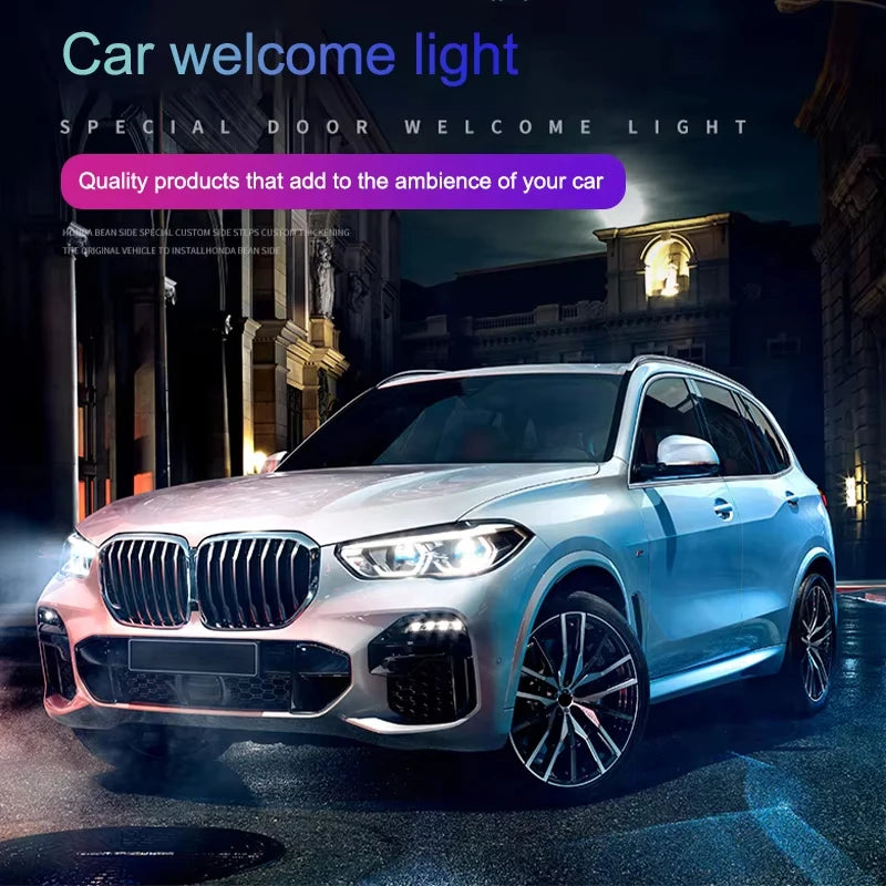 2Pcs LED Car Door Projector Car Welcome Light For BMW X1 X2 X3 X4 X5 X6 X7 E90 E91 E92 E93 E60 E61 F10 F30 F20 2 3 4 5 6 Series