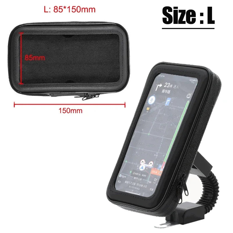 Bike Frame Bag Waterproof Bike Phone Holder Cycling Pouch with Rain Cover Bike Accessories for Phones Under 7" for iPhone 17 16