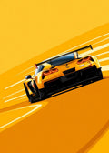 Poster Canvas Painting Wall Art Racer Posters Aesthetic Motorsport For Living Room Boys Home Decor 1PC Modern Cartoon Racing Car