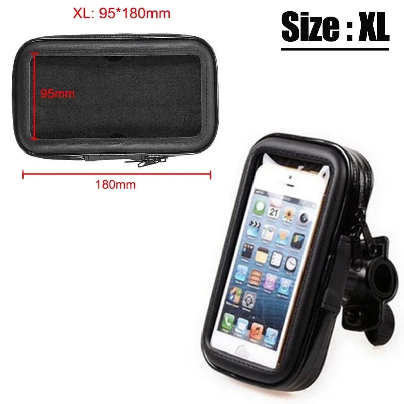 Bike Frame Bag Waterproof Bike Phone Holder Cycling Pouch with Rain Cover Bike Accessories for Phones Under 7" for iPhone 17 16