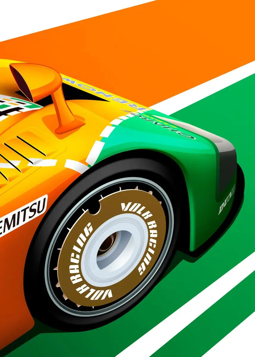 Poster Canvas Painting Wall Art Racer Posters Aesthetic Motorsport For Living Room Boys Home Decor 1PC Modern Cartoon Racing Car