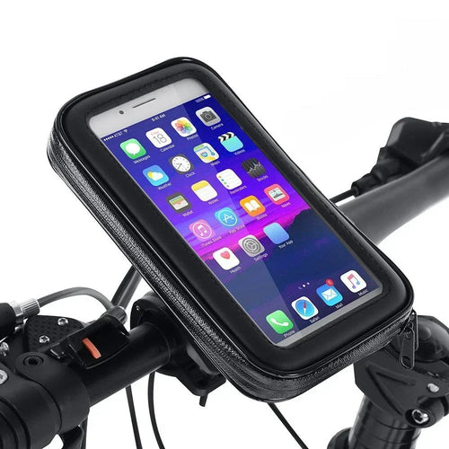 Bike Frame Bag Waterproof Bike Phone Holder Cycling Pouch with Rain Cover Bike Accessories for Phones Under 7" for iPhone 17 16