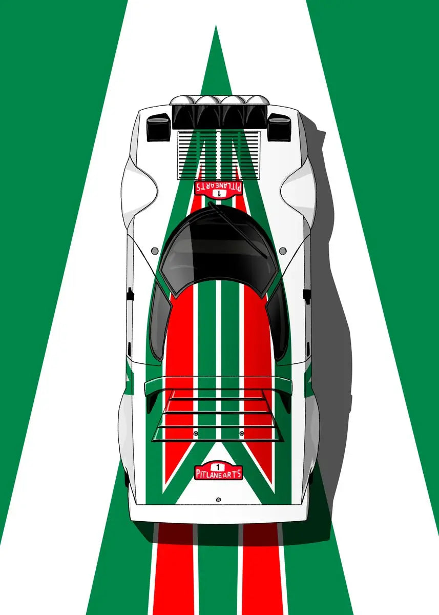 Poster Canvas Painting Wall Art Racer Posters Aesthetic Motorsport For Living Room Boys Home Decor 1PC Modern Cartoon Racing Car