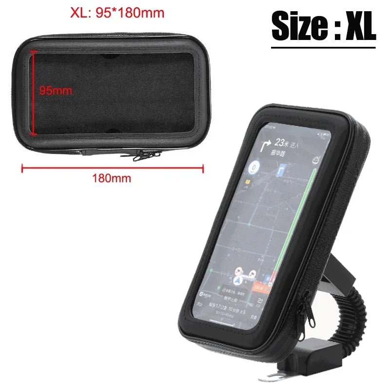 Bike Frame Bag Waterproof Bike Phone Holder Cycling Pouch with Rain Cover Bike Accessories for Phones Under 7" for iPhone 17 16