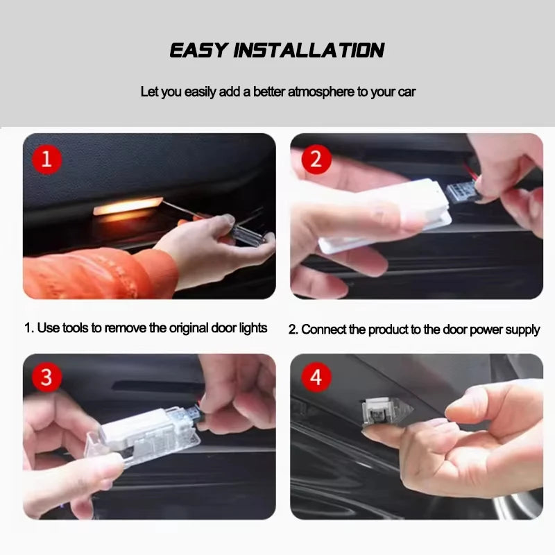2Pcs LED Car Door Projector Car Welcome Light For BMW X1 X2 X3 X4 X5 X6 X7 E90 E91 E92 E93 E60 E61 F10 F30 F20 2 3 4 5 6 Series