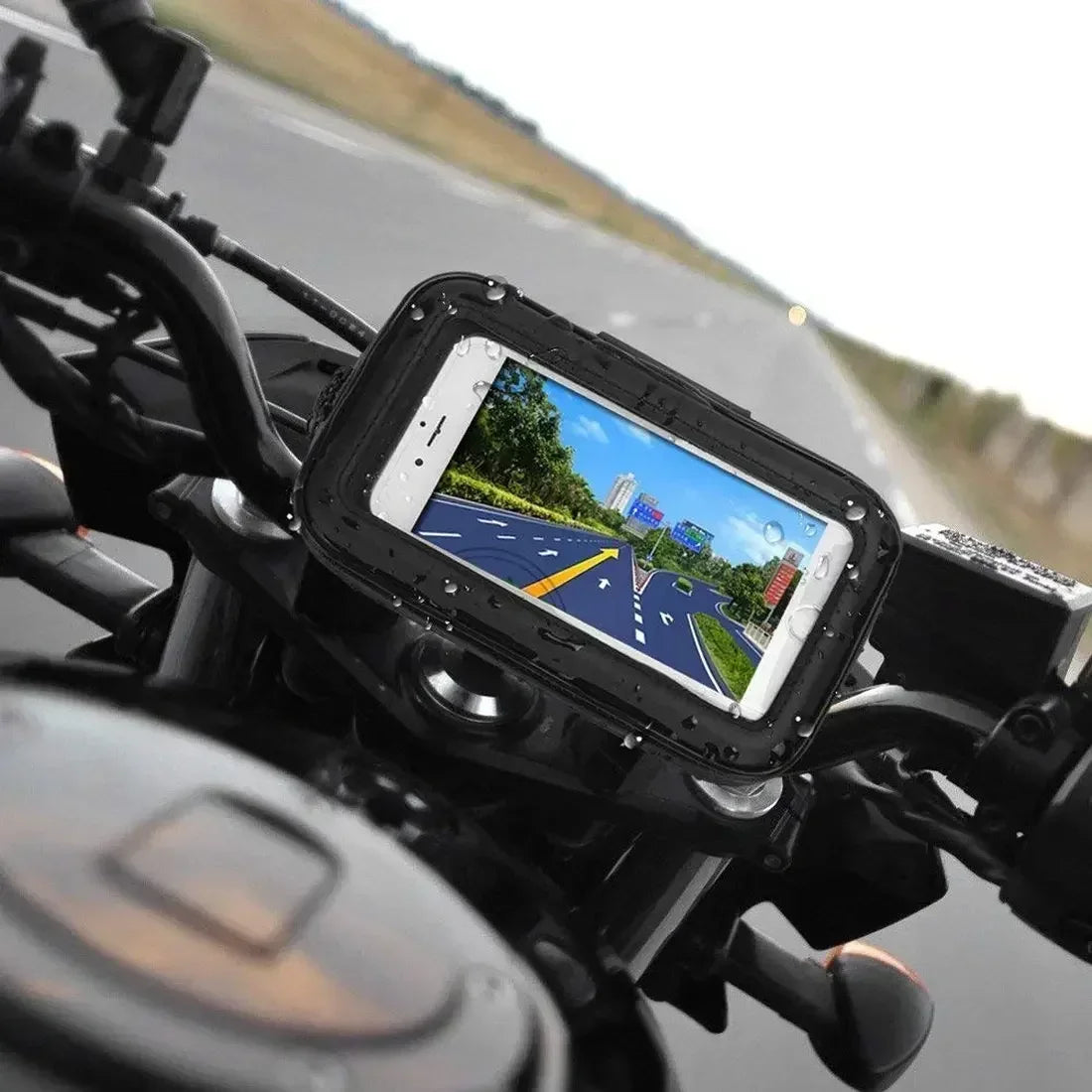 Bike Frame Bag Waterproof Bike Phone Holder Cycling Pouch with Rain Cover Bike Accessories for Phones Under 7" for iPhone 17 16